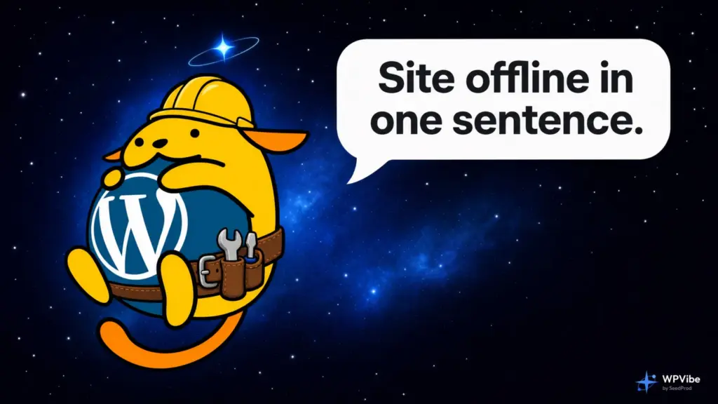 Can AI Put WordPress in Maintenance Mode? I Asked It To.